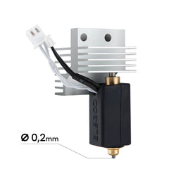 Elegoo - Centauri Carbon - Kit de Hotend Extrudeur Assemblé (Assembled Extruder Hotend Kit) - 0,2 mm