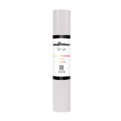 TeckWrapCraft - Glitter HTV - Vinyle Transfert à Chaud - Blanc Intense - 1,5 m