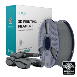 Sunlu - PLA - Gris (Grey) - 1,75 mm - 1 kg avec RFID TigerTag