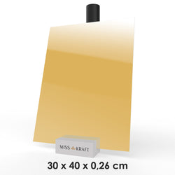 Plaque acrylique MissKraft - Miroir Or