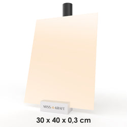 MissKraft - Plexiglass PMMA Acrylique - Crème - 30 x 40 cm - Ép. 3 mm
