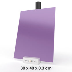 MissKraft - Plexiglass PMMA Acrylique - Violet - 30 x 40 cm - Ép. 3 mm
