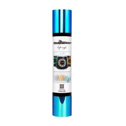 TeckWrapCraft - Opal - Vinyle Adhésif - Bleu Paon - 30 cm x 1,5 m
