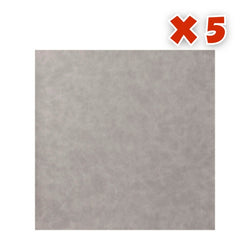 Craft Express - 5 Feuilles de Cuir Laserables - 30,5 x 30,5 cm - Gris
