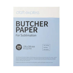 Craft Express - Sublimation - 200 Feuilles de Papier Sulfurisé - 23 x 29 cm