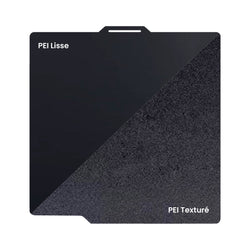 Ziflex - Plateau d'Impression pour Bambu Lab Séries X1/P1/P2/A1 - PEI Smooth & PEI Textured - Noir - 257 x 257 mm