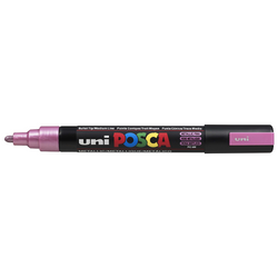 POSCA - Marqueur Pointe Conique Moyenne - Rose Métal