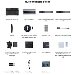 Revopoint - Miraco Plus - Premier Scanner 3D Autonome avec des Capacités de Métrologie Photogrammétr