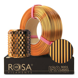 Rosa3D PLA Magic Silk Mystic Orange & Noir 