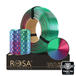Rosa3D - PLA Magic Silk - Aurore (Aurora) - 1,75 mm - 1 kg Refill avec RFID Tiger Tag
