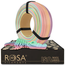 Rosa3D - PLA Rainbow Pastel Macaron - 1,75 mm - 1 kg Refill