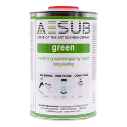 AESUB - Spray Matifiant 1L pour scanners 3D - Vert