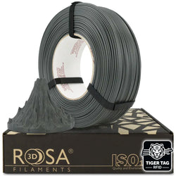 Rosa3D - PLA-CF Matt - Gris Lave (Lava Gray) - 1,75mm - 1kg - Refill avec RFID TigerTag
