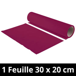 Chemica - Upperflock - Bordeaux - Feuille 30 cm x 20 cm