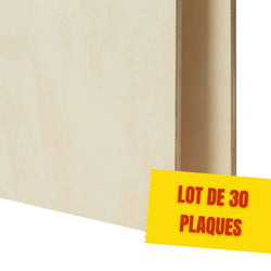 xTool - 30 Plaques Contreplaqué - Tilleul - 30 x 30 cm